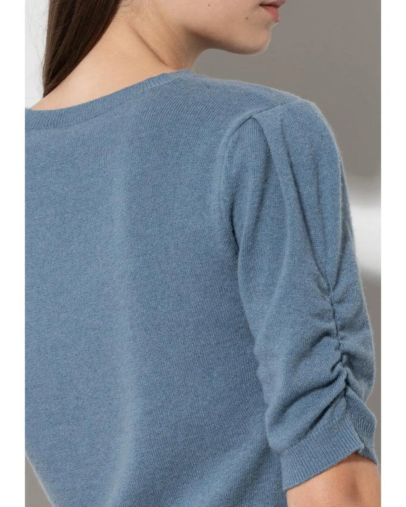 Luisa Cerano Cashmere Blend Sleeve Detail Sweater