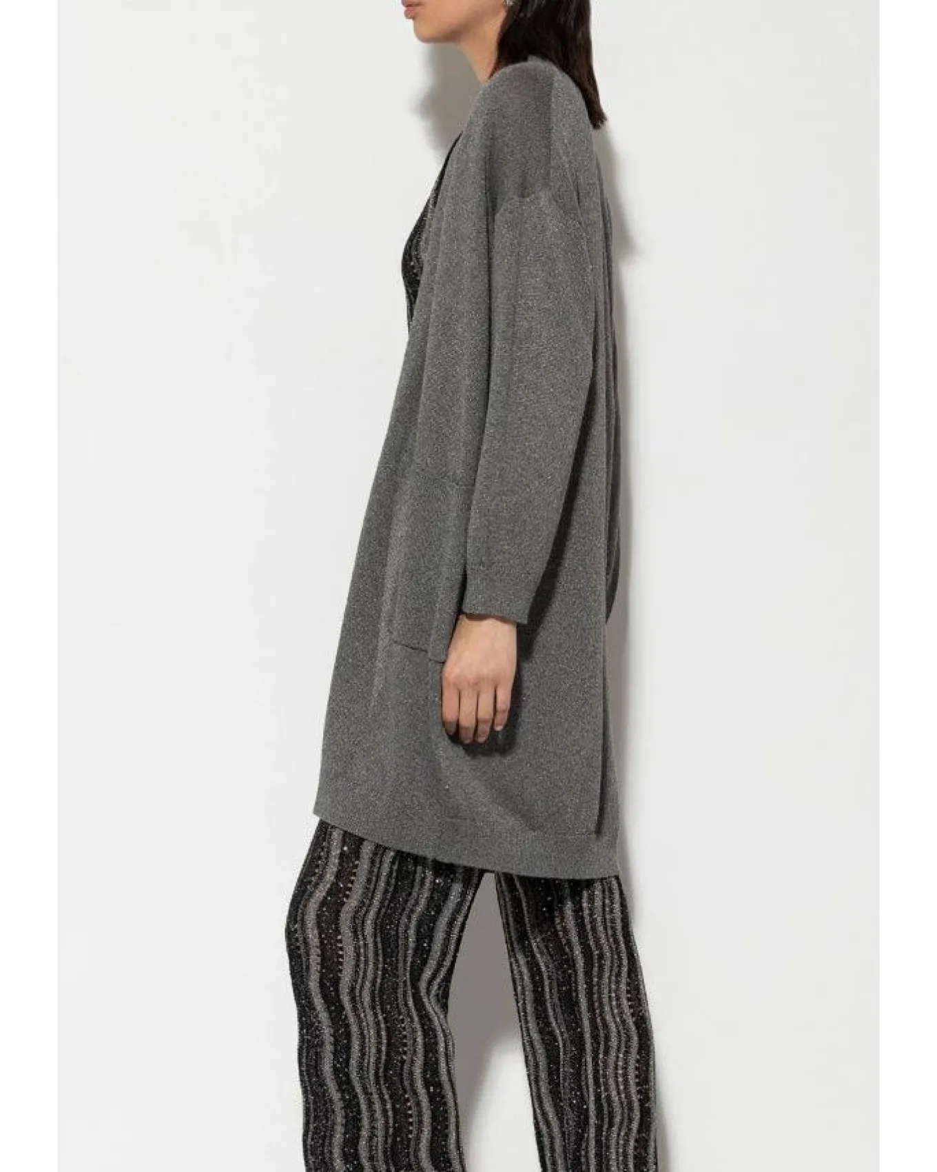 Luisa Cerano Fine Knit Non-Wool Cardigan