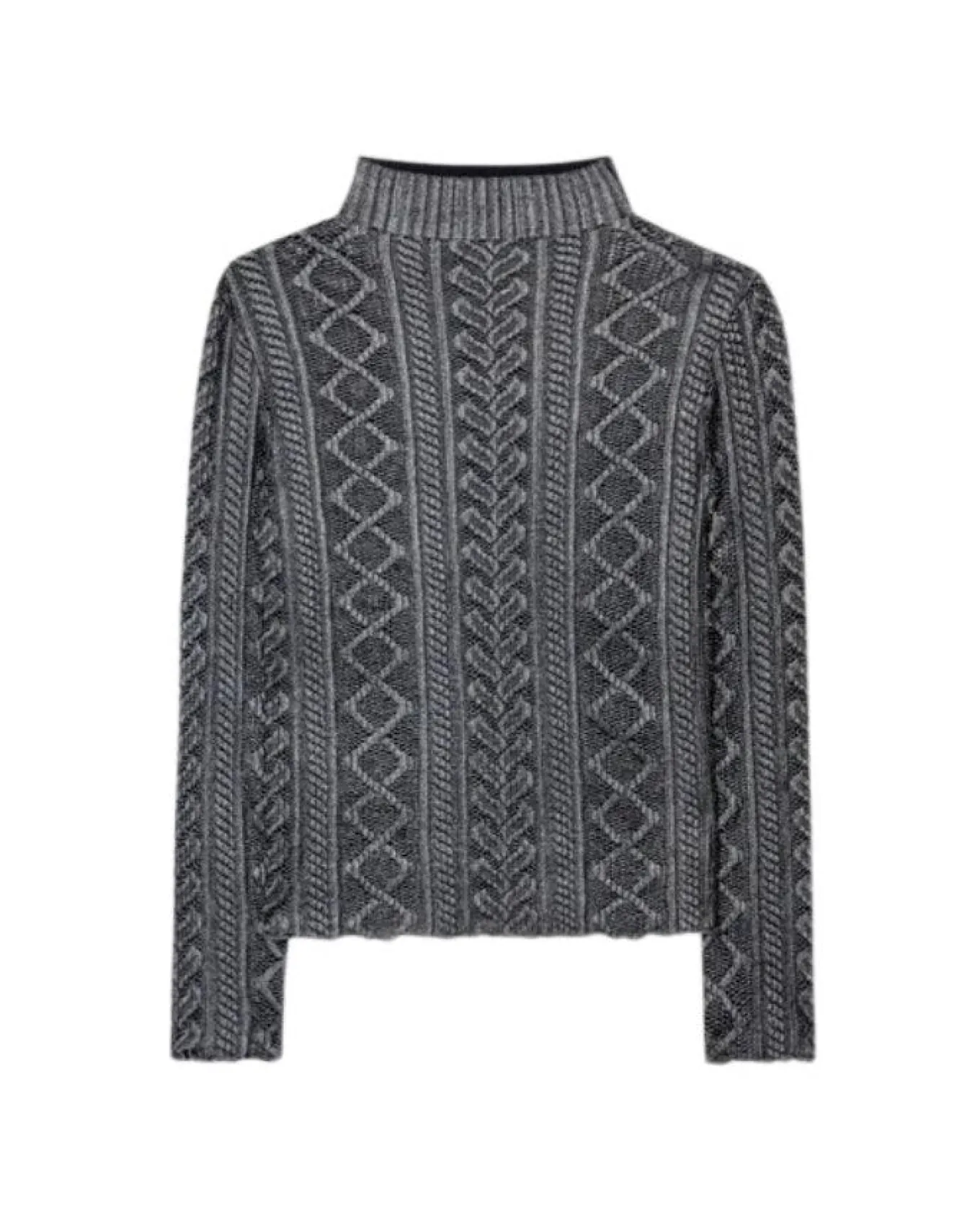 Luisa Cerano Glazed Lace Look Knit Pullover