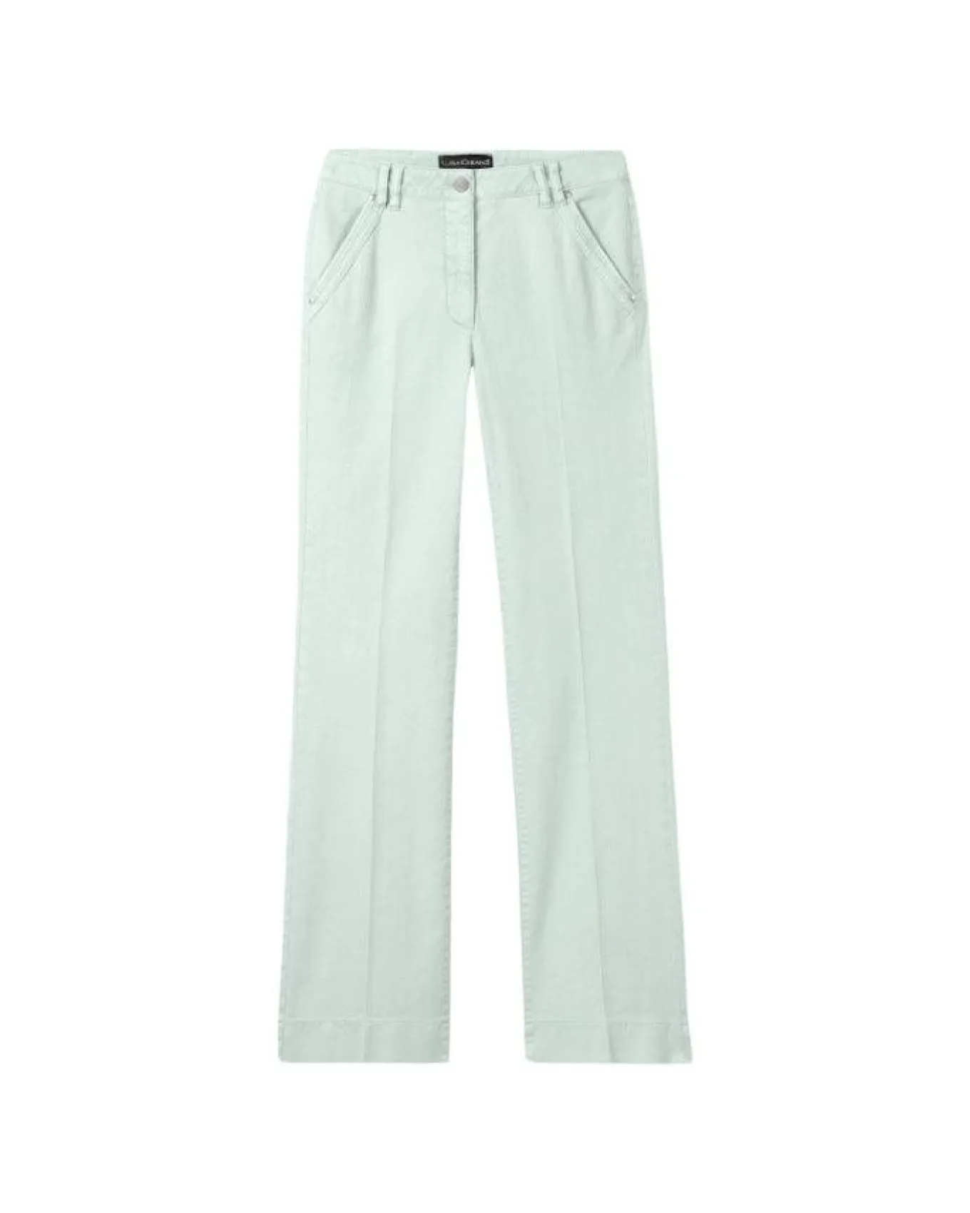 Luisa Cerano Green Boot Cut Jeans