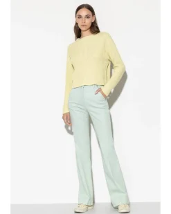 Luisa Cerano Green Boot Cut Jeans