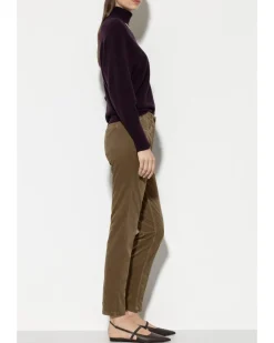 Luisa Cerano High-Stretch Cropped Velvet Pants