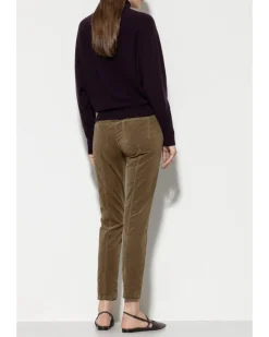 Luisa Cerano High-Stretch Cropped Velvet Pants