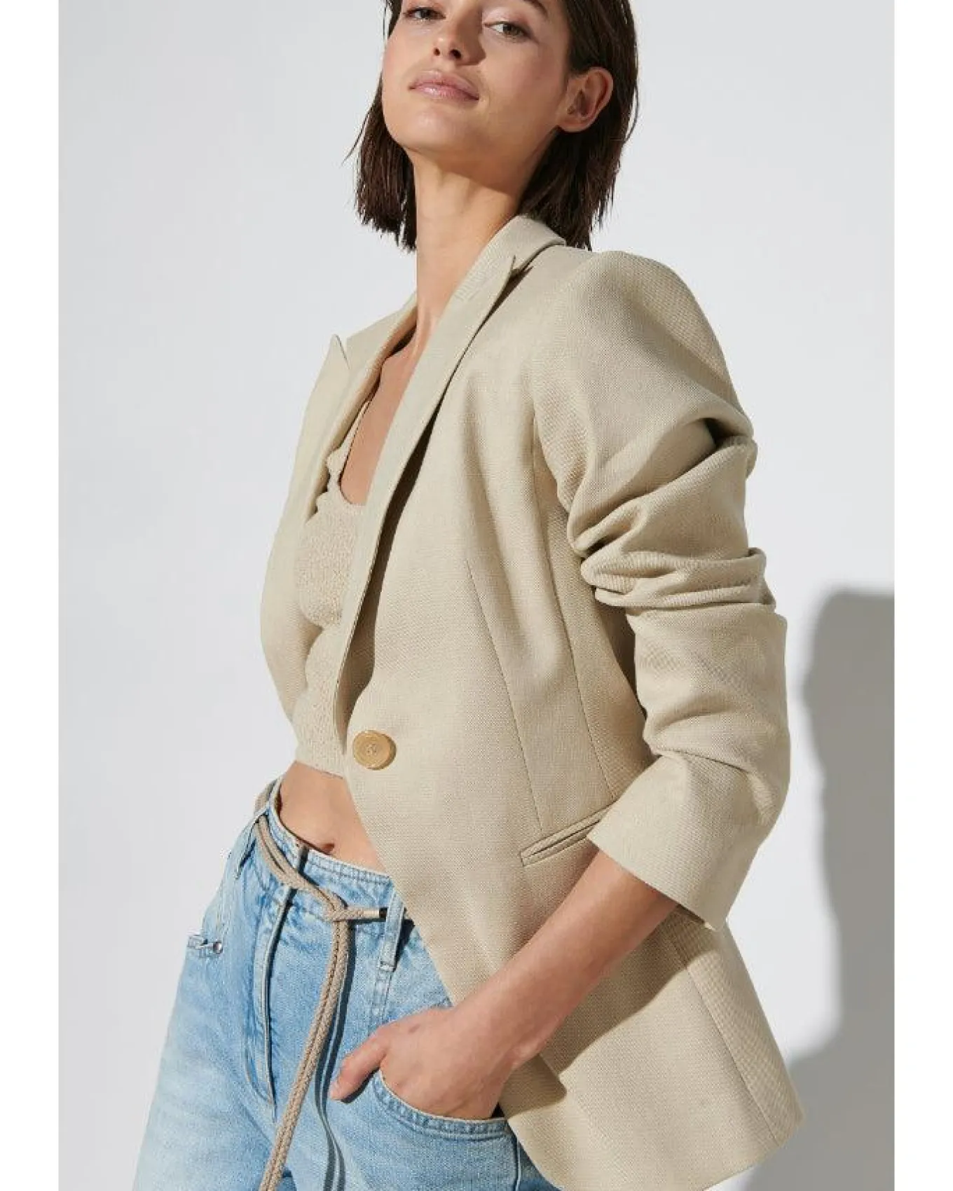 Luisa Cerano Linen Blend Blazer