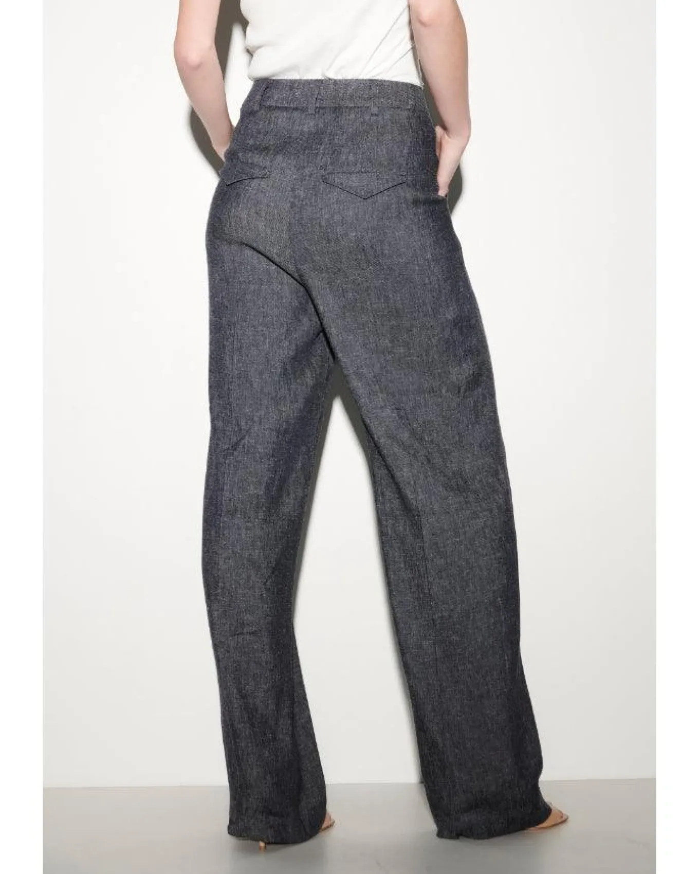 Luisa Cerano Linen Flowy Wide Leg Pant