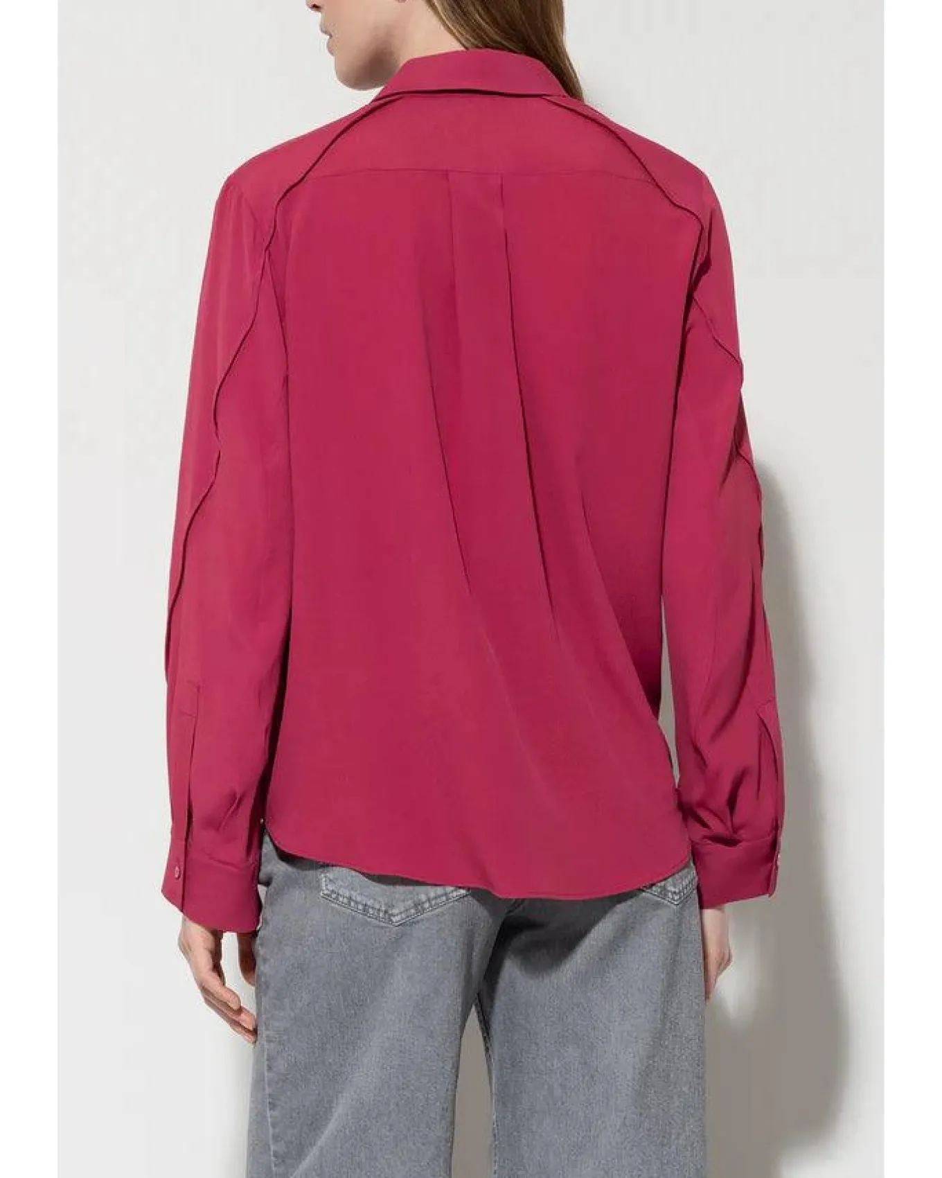 Luisa Cerano Silk Blend Shirt Blouse
