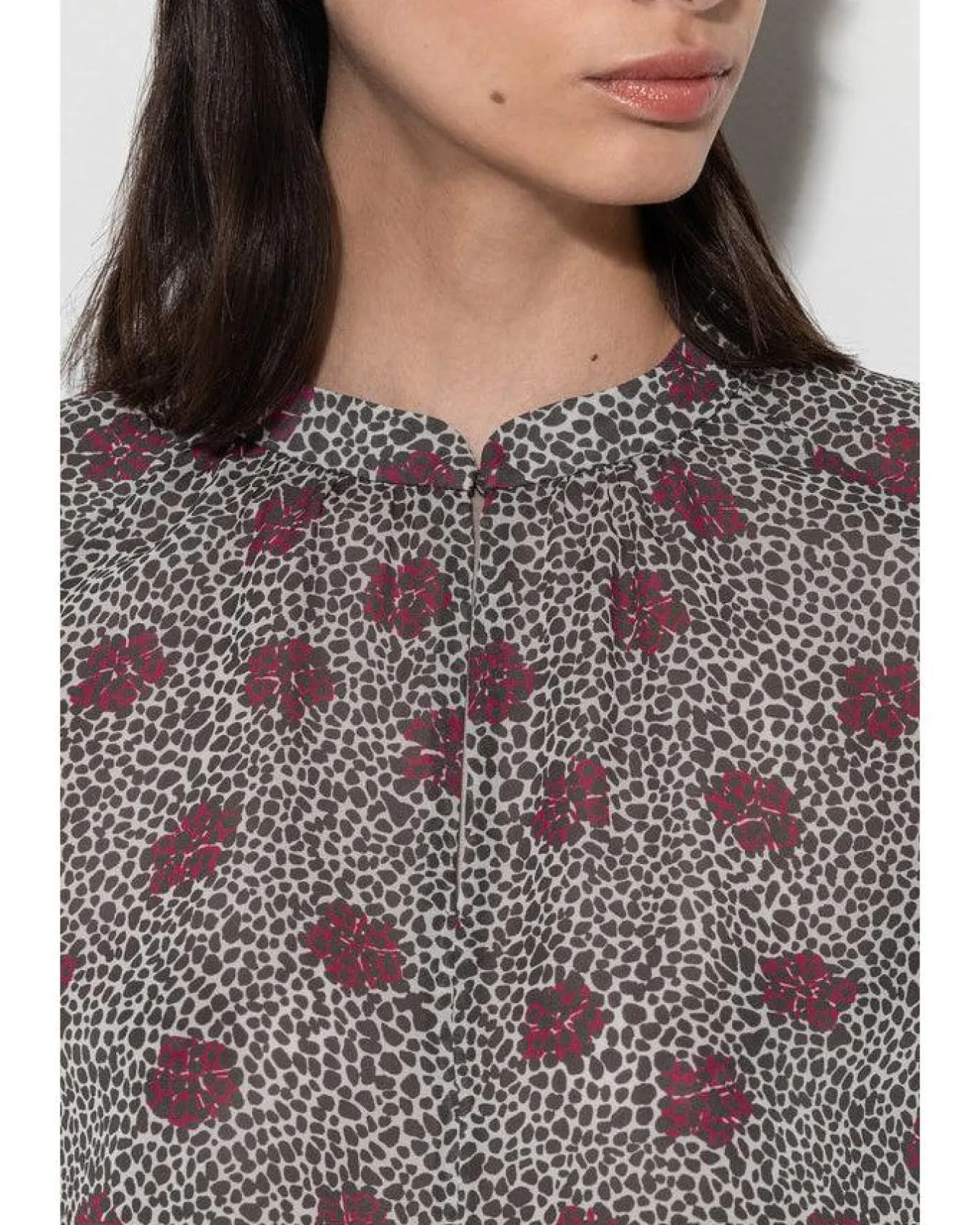 Luisa Cerano Spotted Floral Blouse