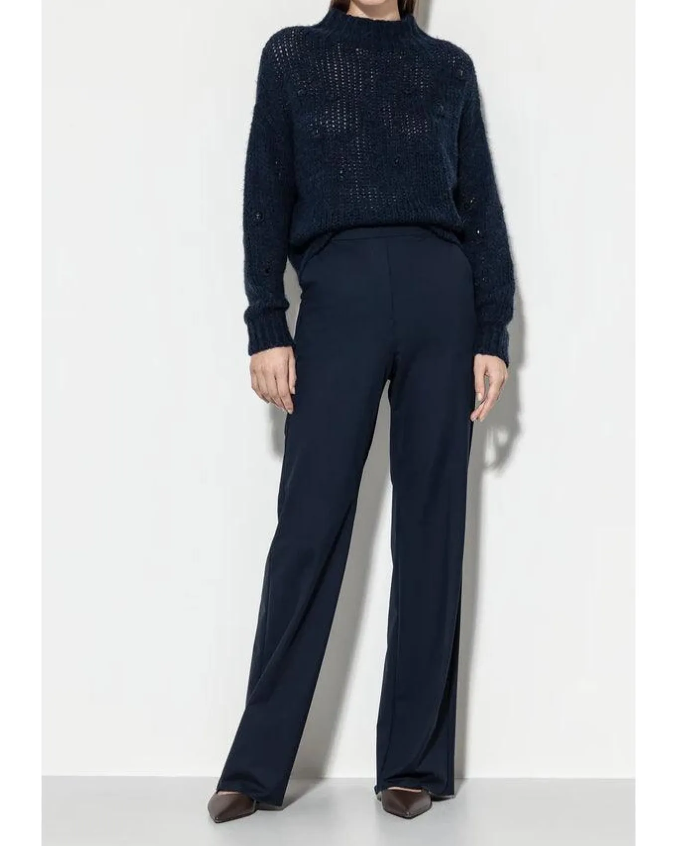 Luisa Cerano Techno Wide Leg Travel Pants