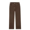 Luisa Cerano Wide Leg Brown Jeans