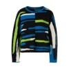 Marc Cain Asymmetric Stripe Pattern Sweater