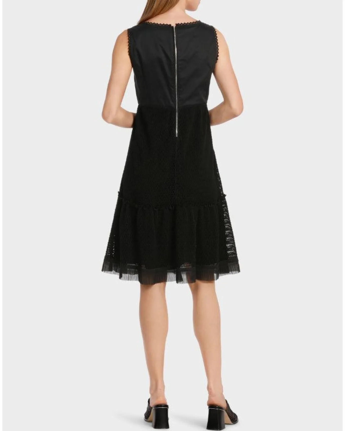 Marc Cain Bustier Dress With Mesh Skirt