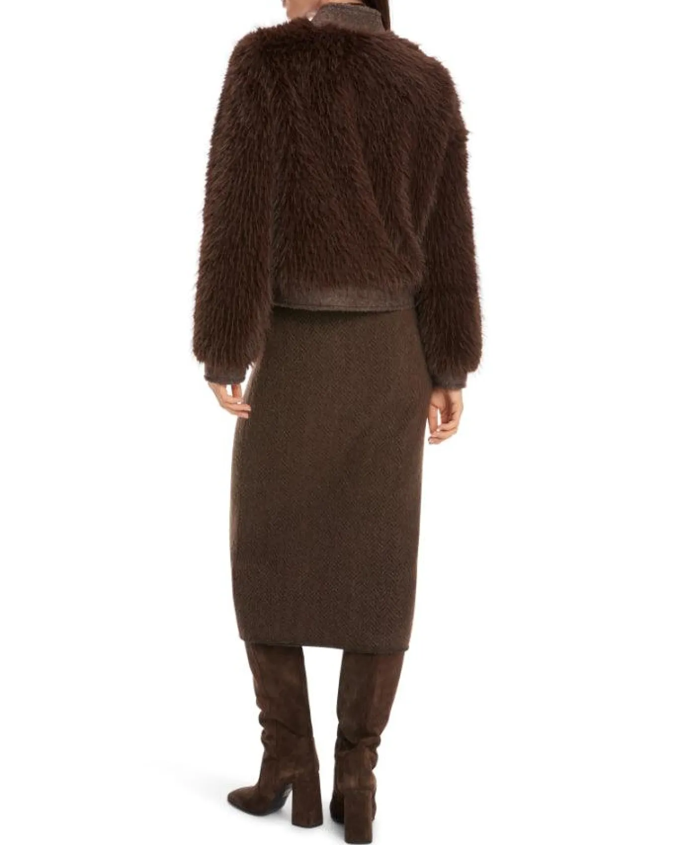 Marc Cain Fun Faux Fur Jacket