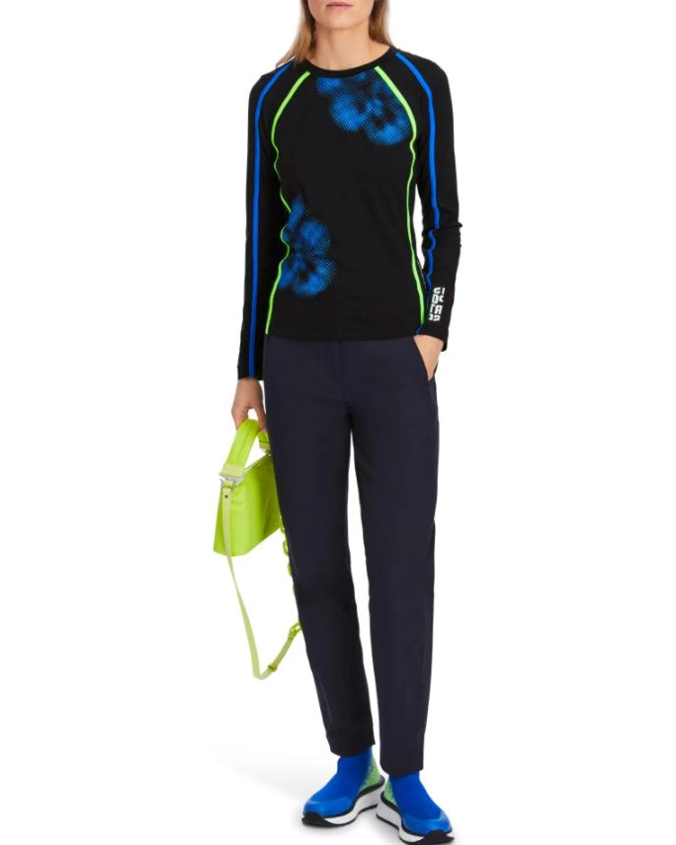Marc Cain Graphic Print Second Skin Tee