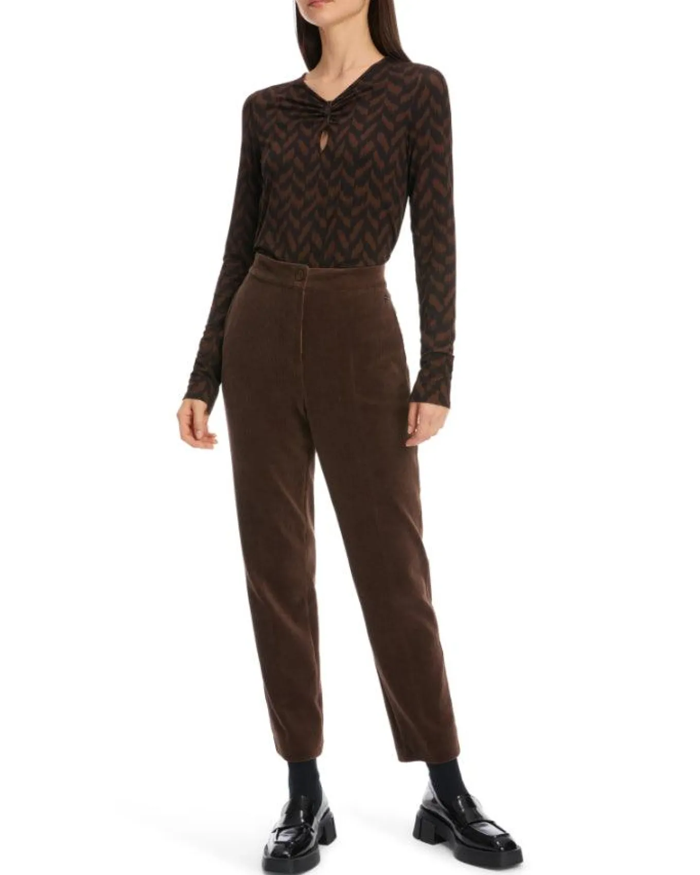 Marc Cain Herringbone Pattern Top
