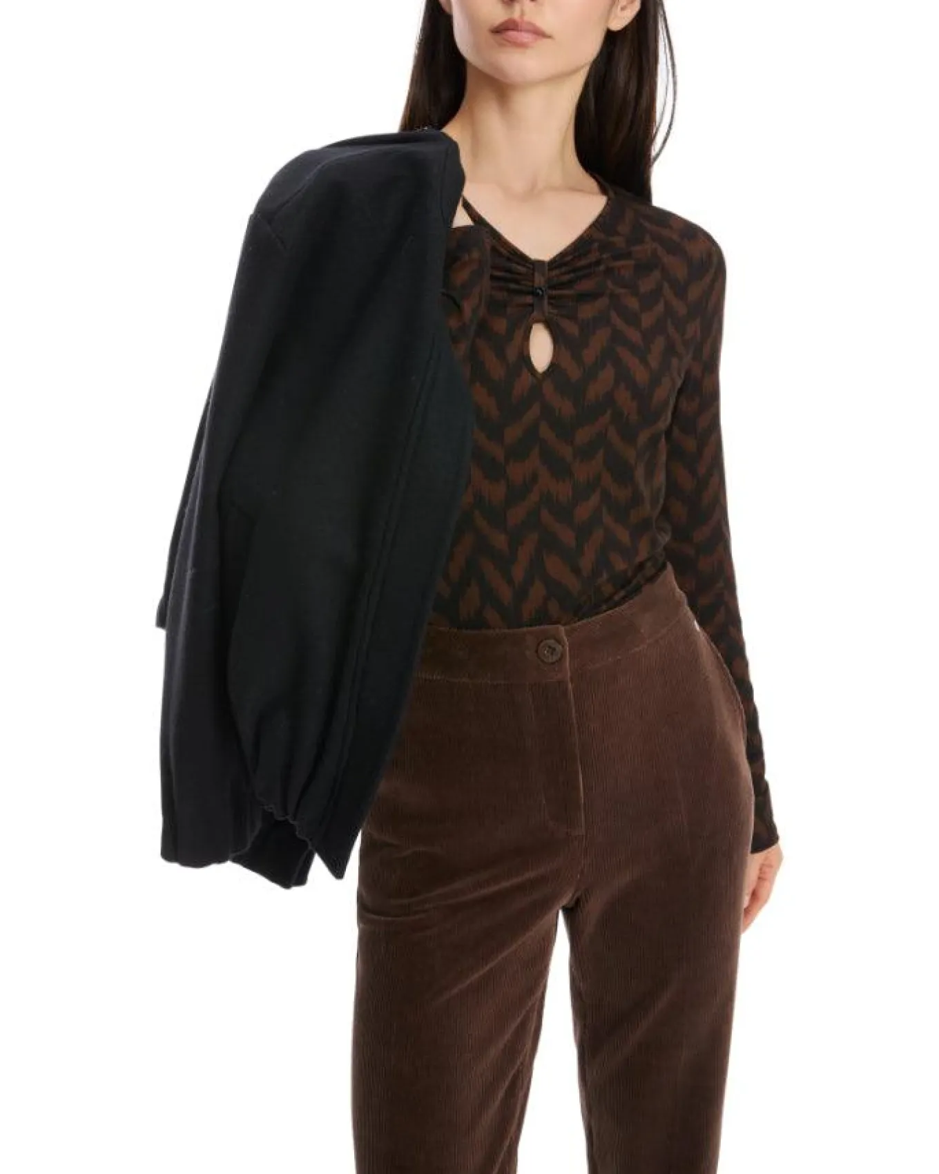 Marc Cain Herringbone Pattern Top