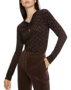 Marc Cain Herringbone Pattern Top