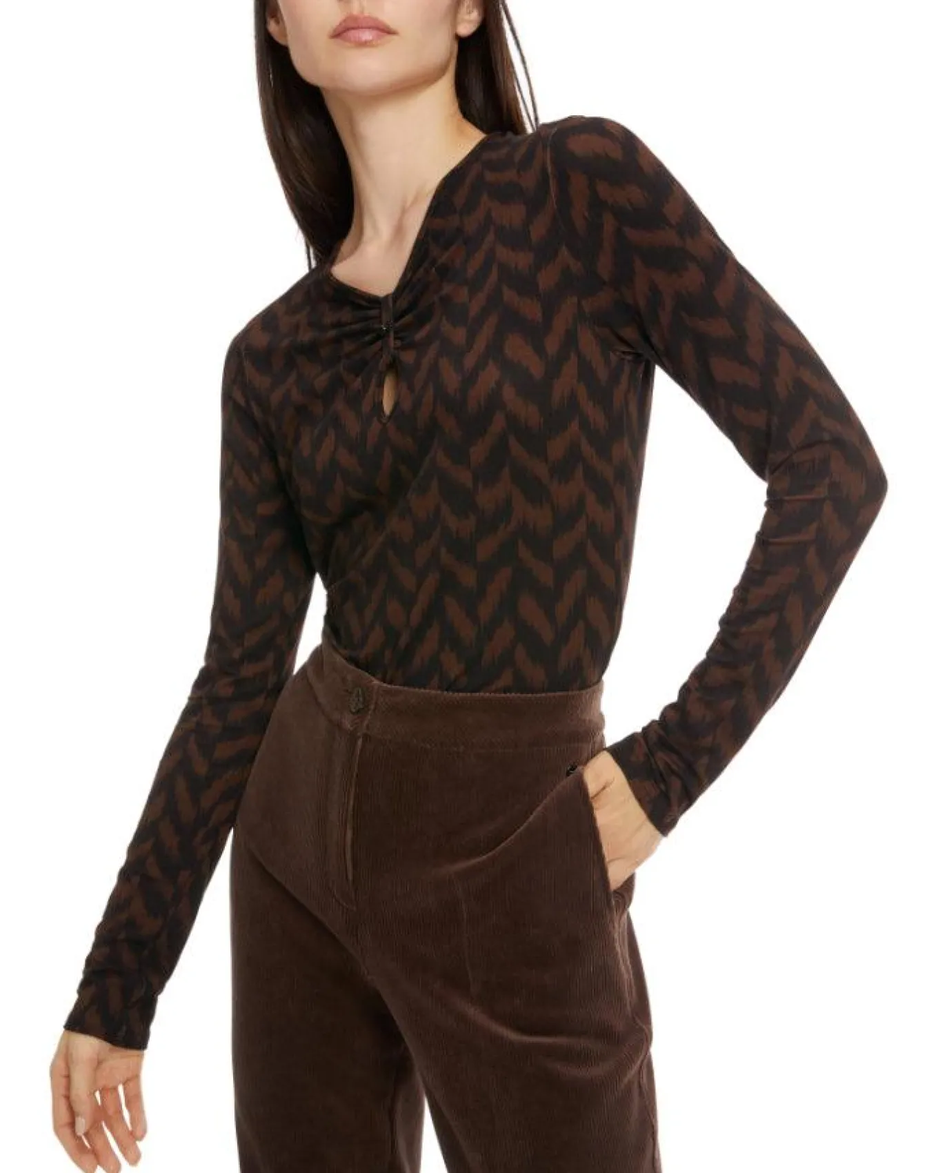 Marc Cain Herringbone Pattern Top