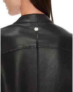 Marc Cain Leather Hip Length Jacket