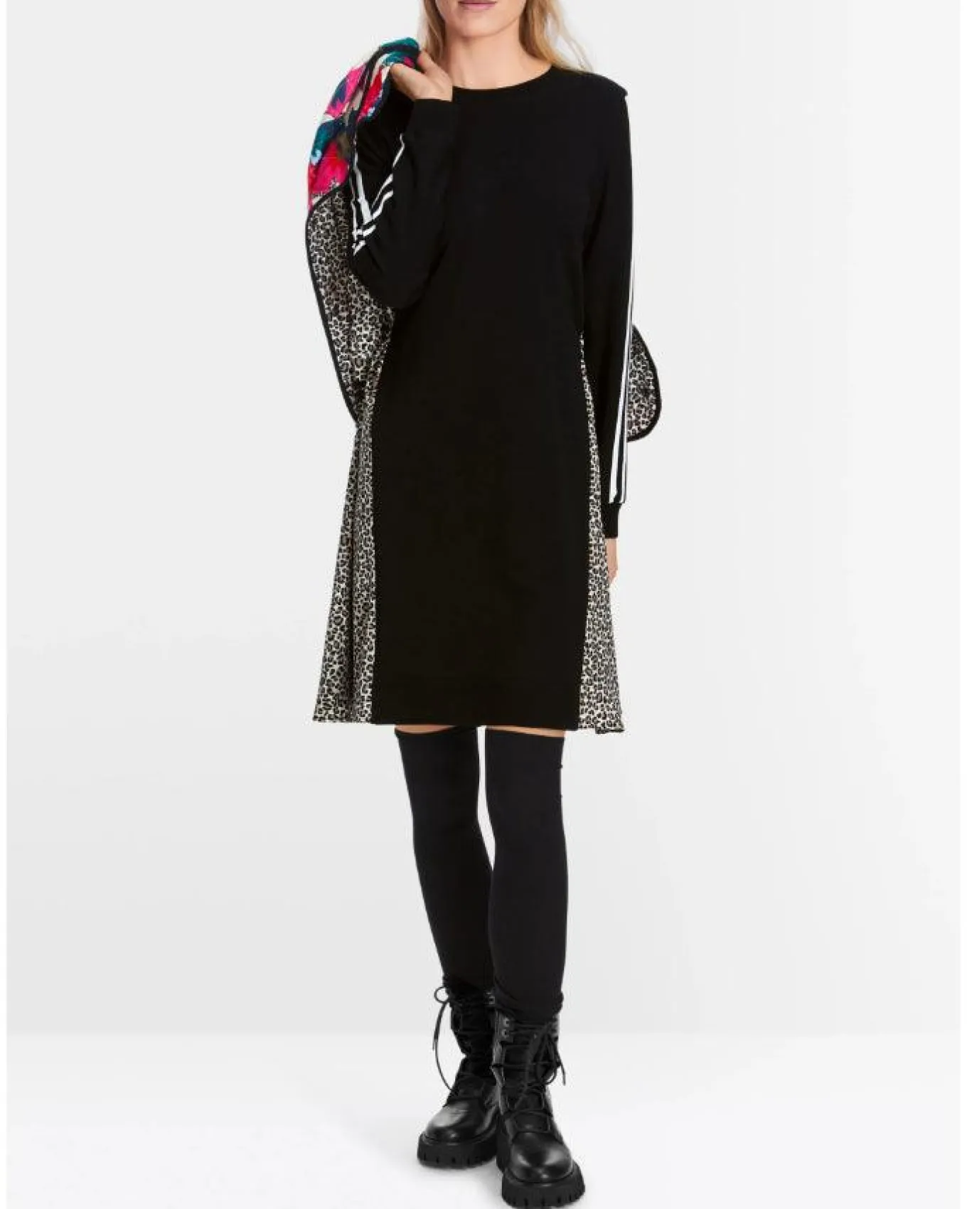 Marc Cain Leopard Print Back Dress