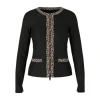 Marc Cain Leopard Trim Zip Jacket
