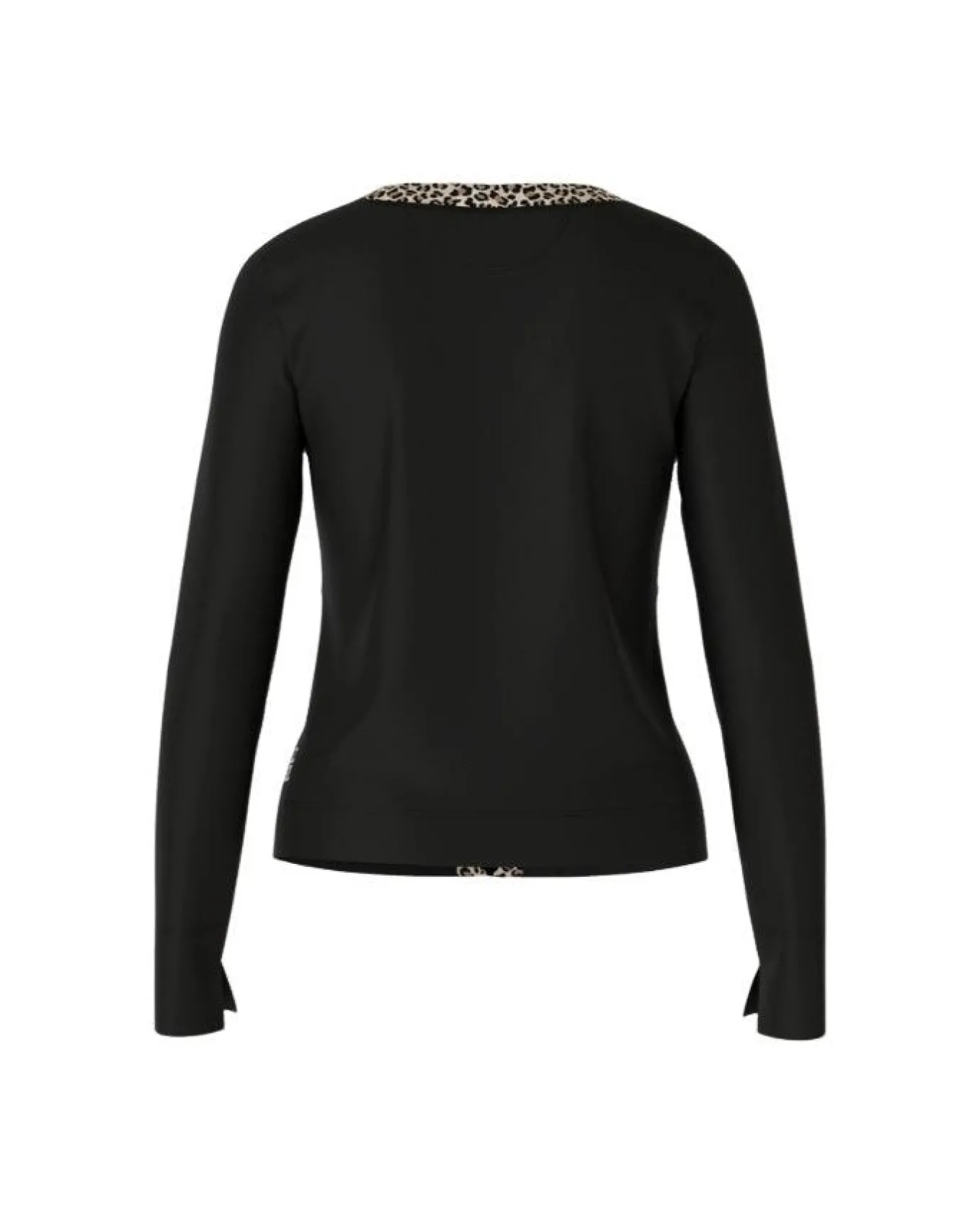 Marc Cain Leopard Trim Zip Jacket