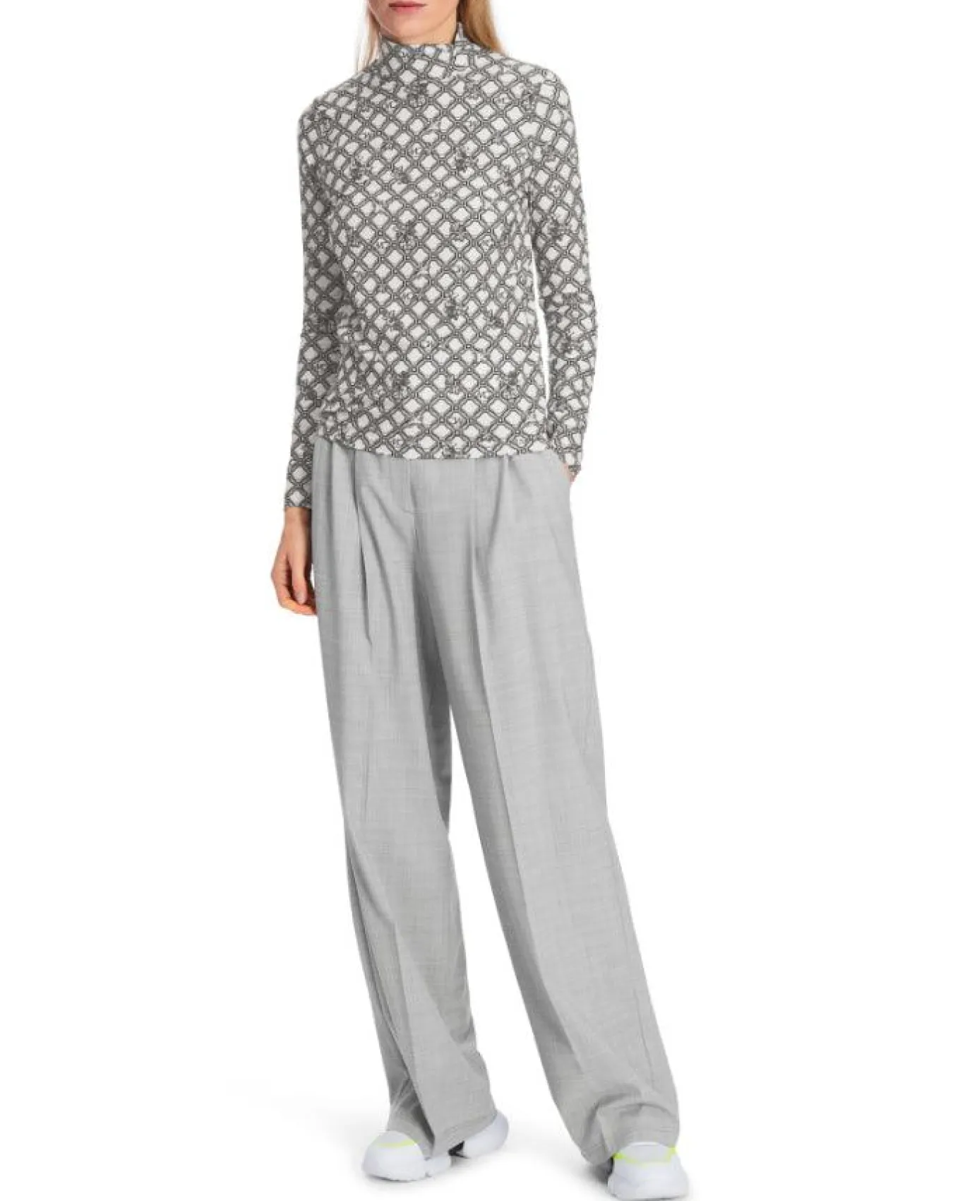 Marc Cain MC Print Funnel Neck Pullover