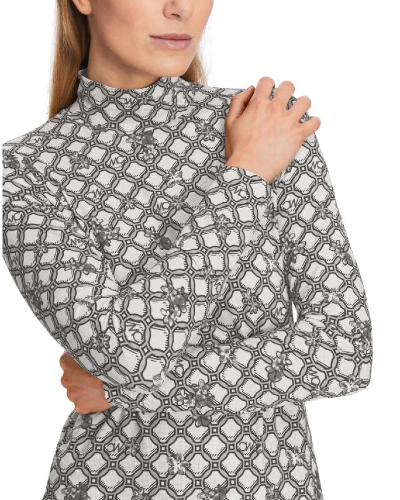 Marc Cain MC Print Funnel Neck Pullover