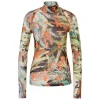 Marc Cain Mesh Print Top
