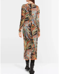 Marc Cain Printed Mesh Dress