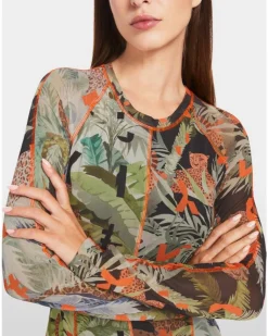 Marc Cain Printed Mesh Dress