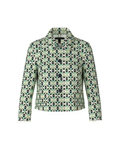 Marc Cain Scuba Print Short Jacket