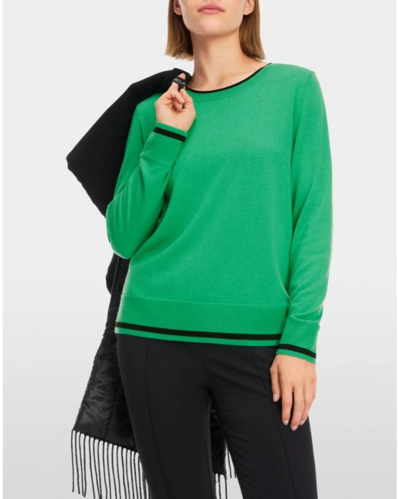 Marc Cain Trim Detail Crew Neck Sweater