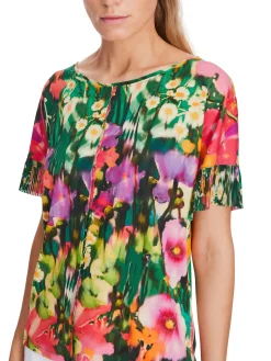 Marc Cain Vibrant Floral Print Tee