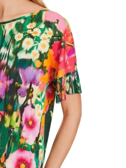 Marc Cain Vibrant Floral Print Tee