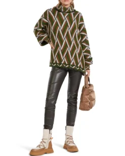 Marc Cain Woven Pattern Knit Pullover