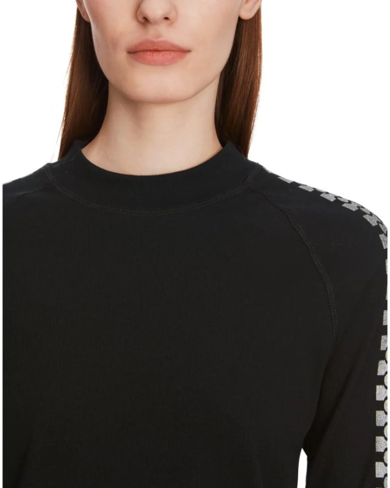 Marc Cain Zipper Print Pullover