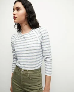 Mason Baseball Hydrangea Stripe Tee