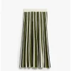 Max Mara Editta Pleated Stripe Knit Skirt