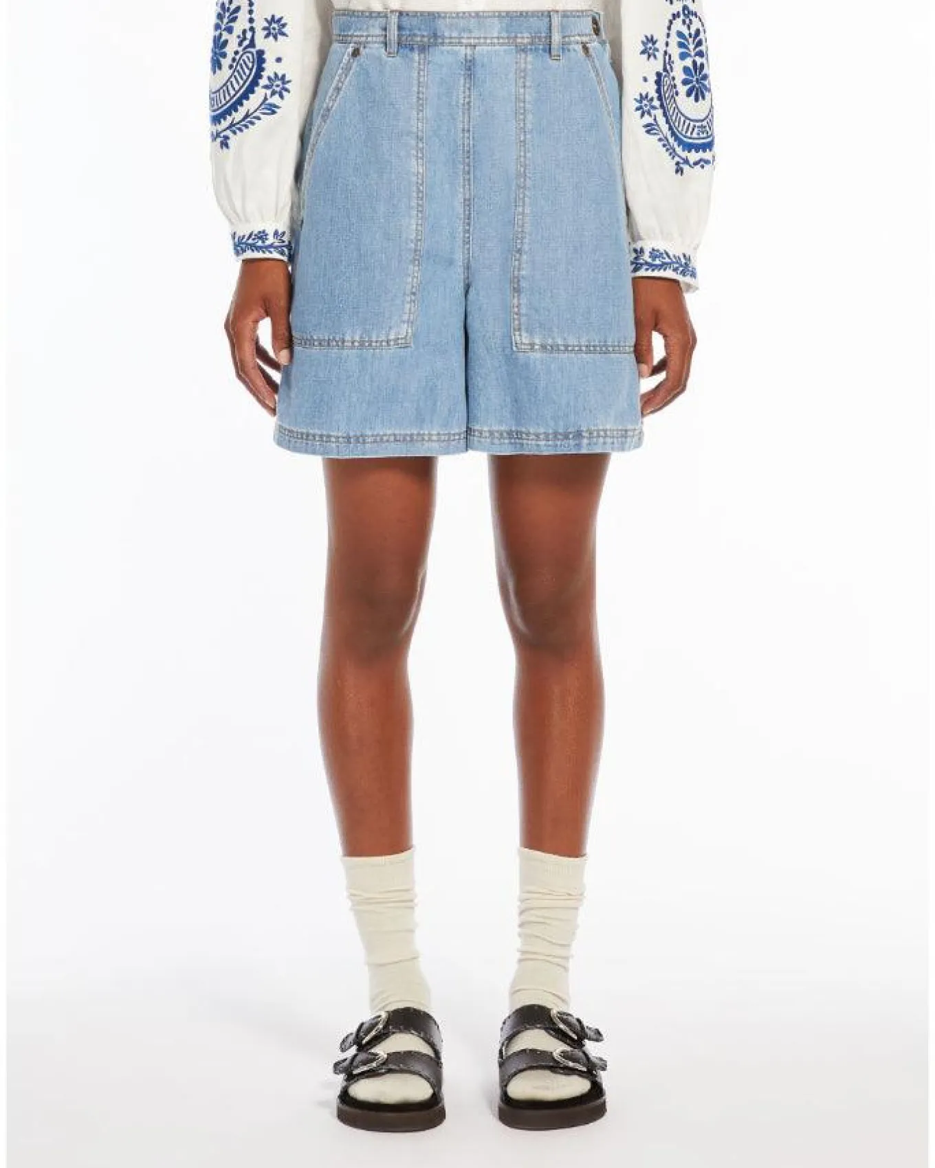 Max Mara Elica Denim Shorts