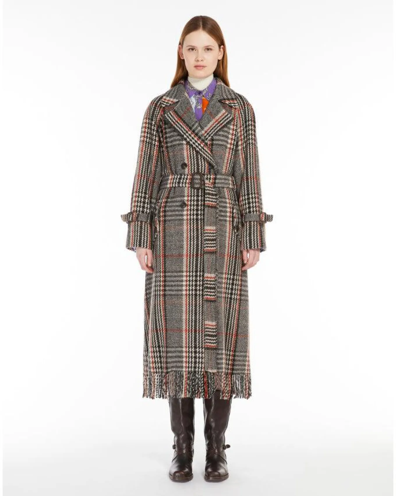 Max Mara Weekend Gommoso Plaid Coat
