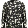 Max Mara Weekend Tabella Print Silk Blouse