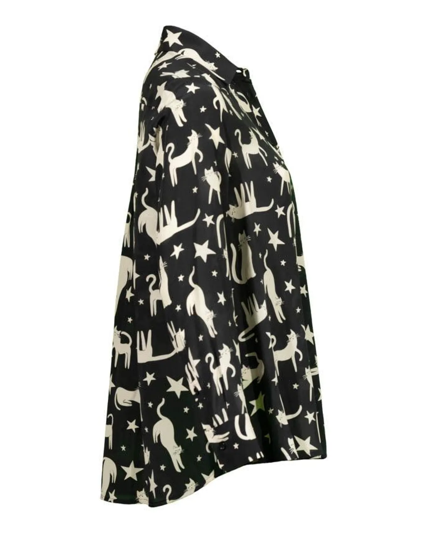 Max Mara Weekend Tabella Print Silk Blouse