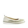 Natanya Mesh Metallic Slip On Shoe