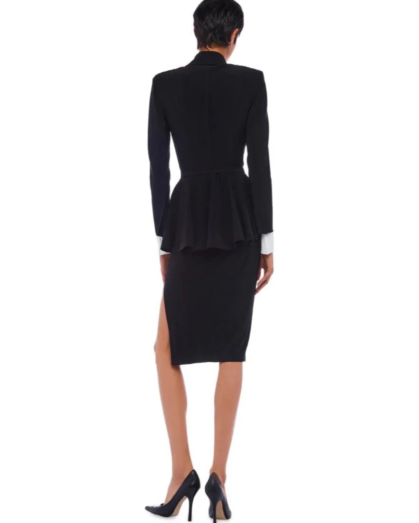 Norma Kamali Side Slit Skirt