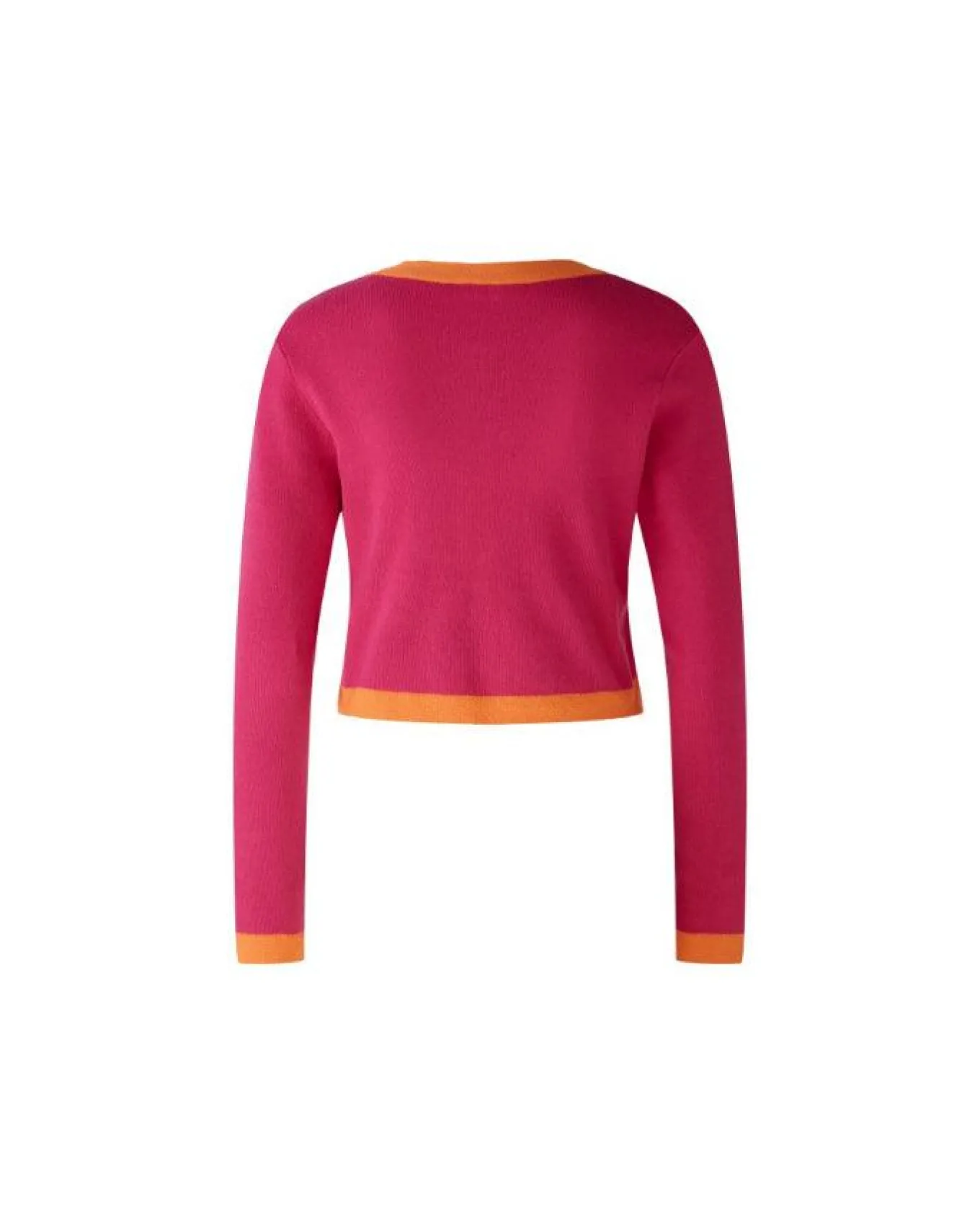 Oui Contrast Trim Cardigan