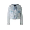 Oui Crew Neck Denim Jacket