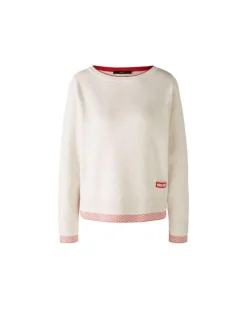 Oui Mini Heart Trim Pullover