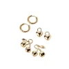 Puffy Heart and Cherry Huggie Earring Set