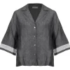 Purotatto Linen Sparkle Sleeve Shirt