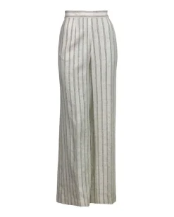 Purotatto Lurex Stripe Wide Leg Pant